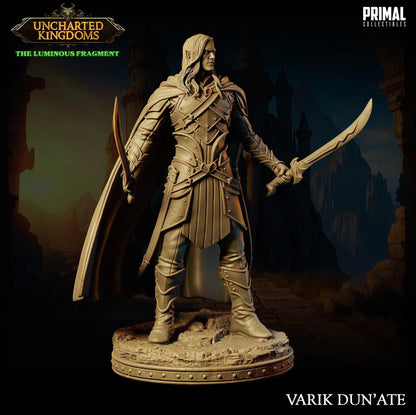 Dark Elf Varik | Uncharted Kingdoms | TTRPG D&D Miniature | Primal Collectibles