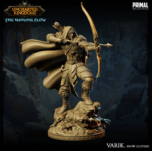 Dark Elf Varik Snow Clothes | Tabletop Scale | TTRPG D&D Miniature | Primal Collectibles