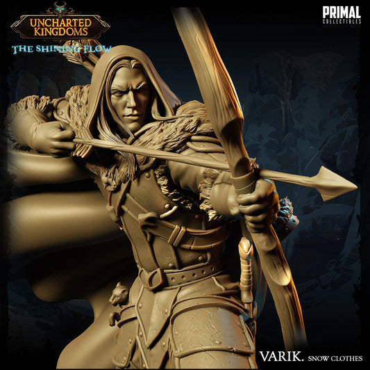 Dark Elf Varik Snow Clothes | Tabletop Scale | TTRPG D&D Miniature | Primal Collectibles