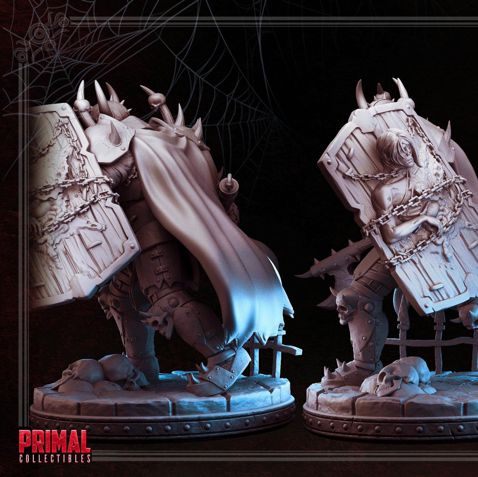 Dark Knight Kalsour | Tabletop Scale | TTRPG D&D Miniature | Primal Collectibles