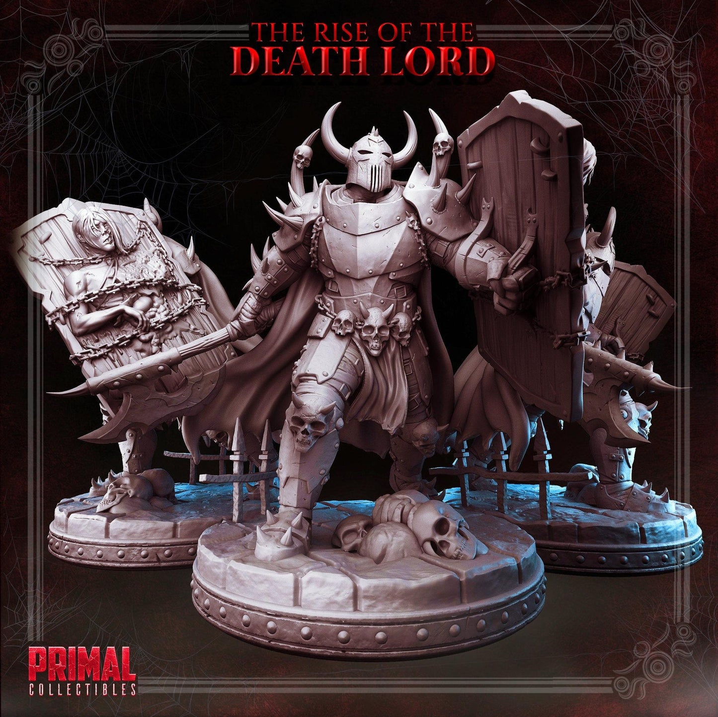 Dark Knight Kalsour | Tabletop Scale | TTRPG D&D Miniature | Primal Collectibles