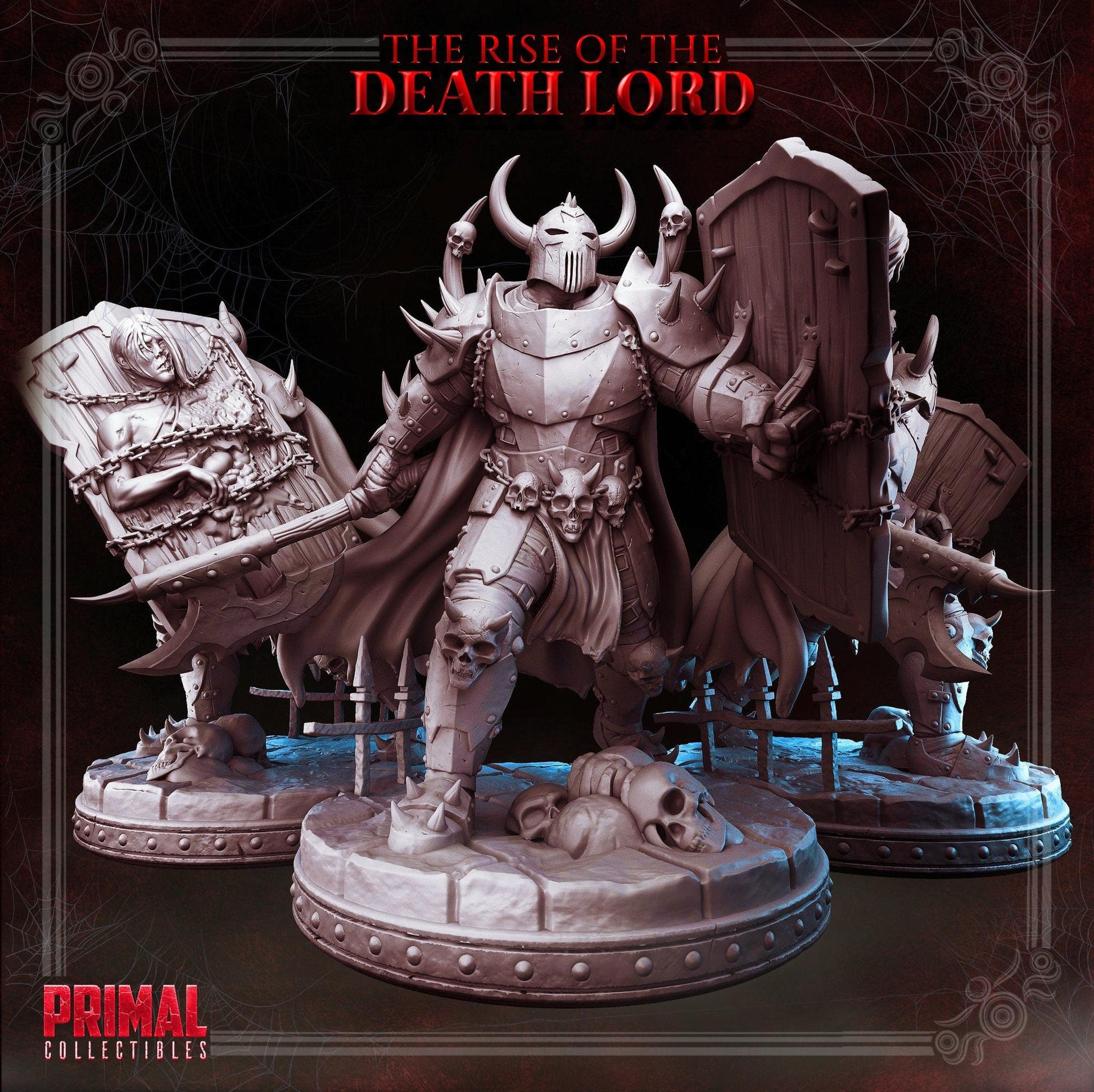 Dark Knight Kalsour | Tabletop Scale | TTRPG D&D Miniature | Primal Collectibles