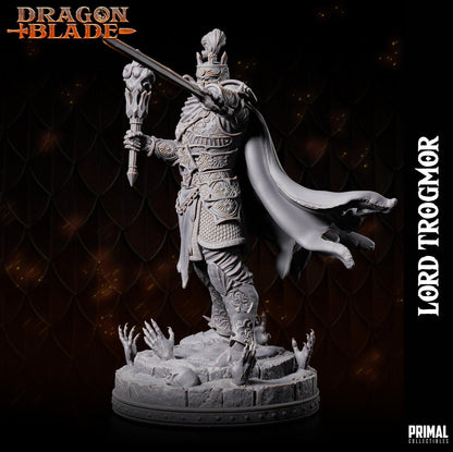 Death Knight Boss Lord Trogmor | Dragonblade | TTRPG D&D Miniature | Primal Collectibles