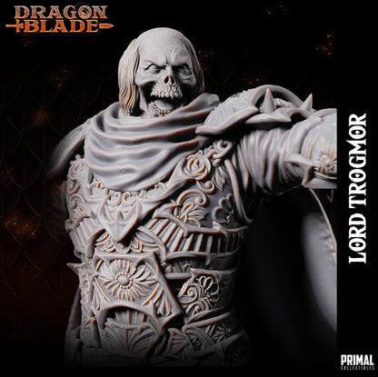 Death Knight Boss Lord Trogmor | Dragonblade | TTRPG D&D Miniature | Primal Collectibles