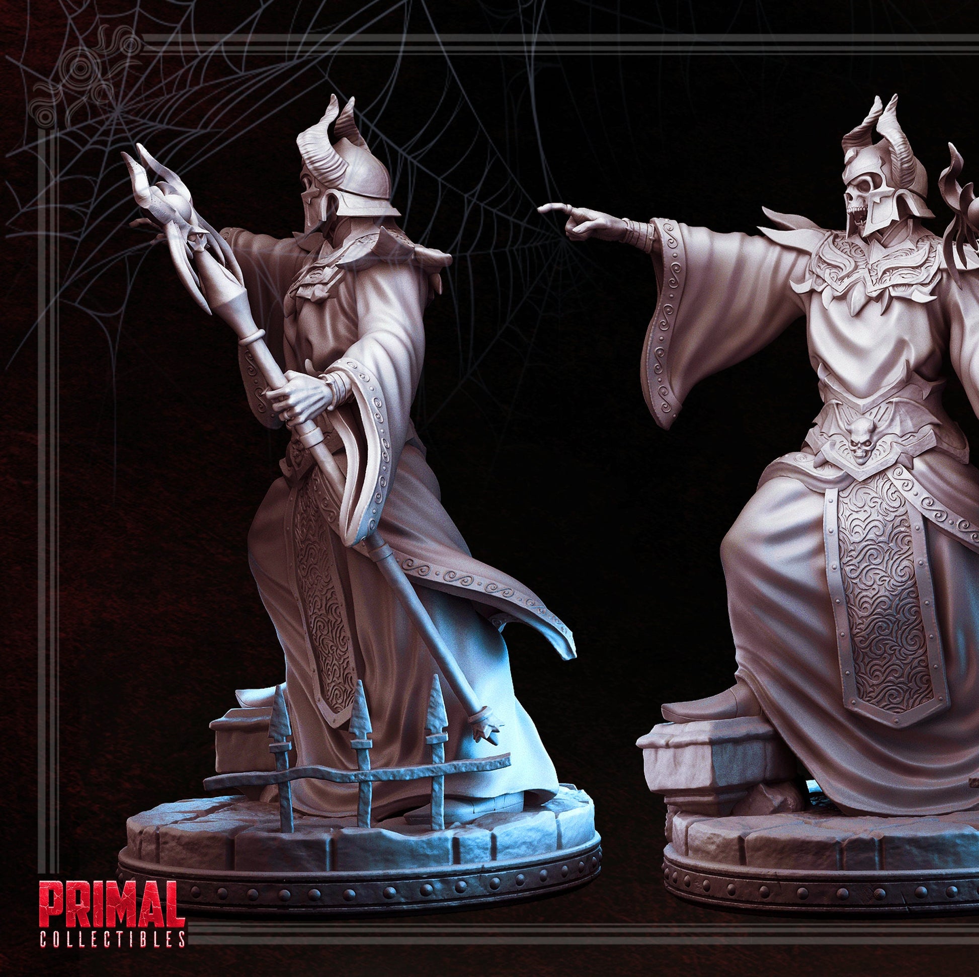 Death Lord Turgoth | Tabletop Scale | TTRPG D&D Miniature | Primal Collectibles