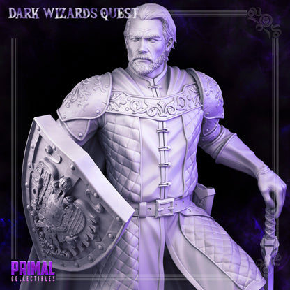 Demetrius Knight | Dark Wizards Quest | TTRPG D&D Miniature | Primal Collectibles