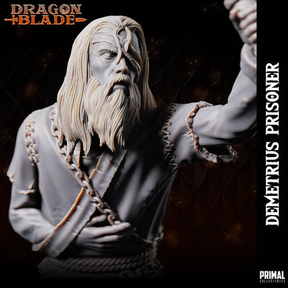 Demetrius Prisoner | Dragonblade | TTRPG D&D Miniature | Primal Collectibles