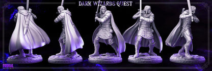 Ducard Swordsman | Dark Wizards Quest | TTRPG D&D Miniature | Primal Collectibles