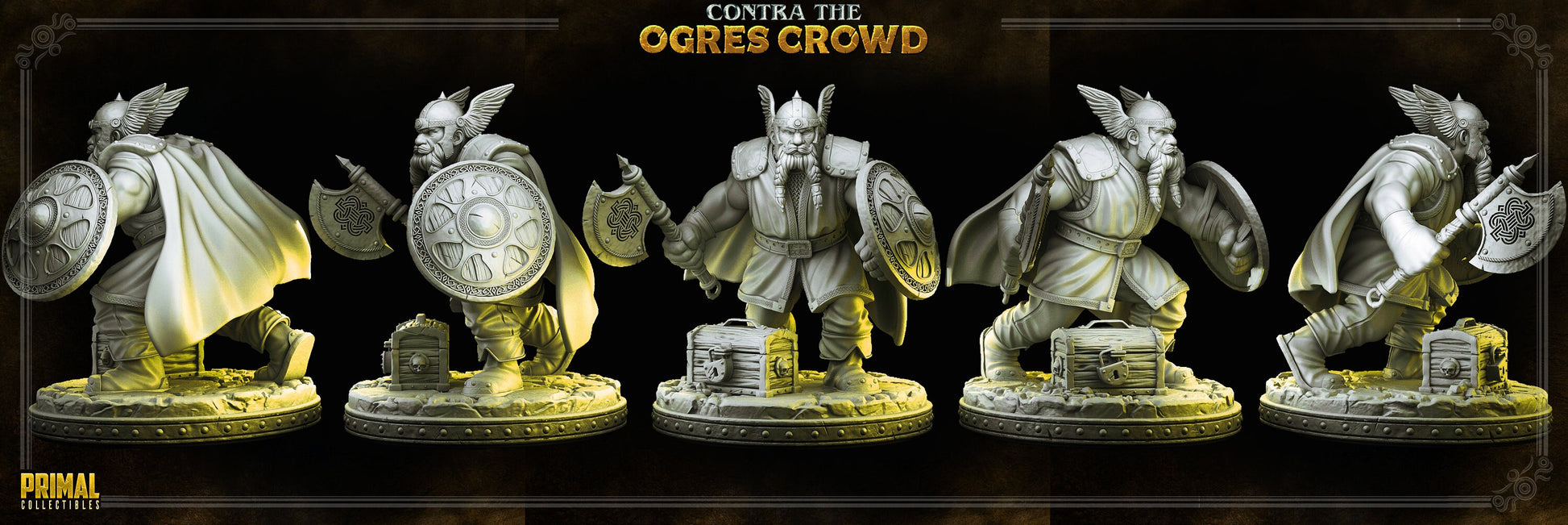 Dwarf Azaghal | Tabletop Scale | TTRPG D&D Miniature | Primal Collectibles