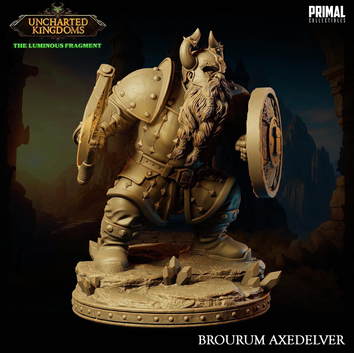 Dwarf Brourum | Tabletop Scale | TTRPG D&D Miniature | Primal Collectibles