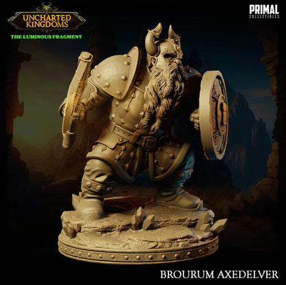 Dwarf Brourum | Uncharted Kingdoms | TTRPG D&D Miniature | Primal Collectibles