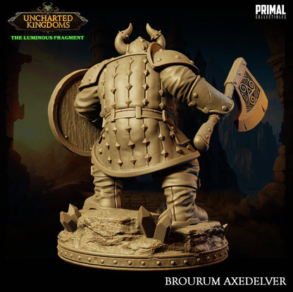 Dwarf Brourum | Uncharted Kingdoms | TTRPG D&D Miniature | Primal Collectibles