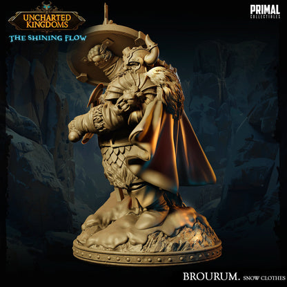 Dwarf Brourum Snow Clothes | Uncharted Kingdoms | TTRPG D&D Miniature | Primal Collectibles