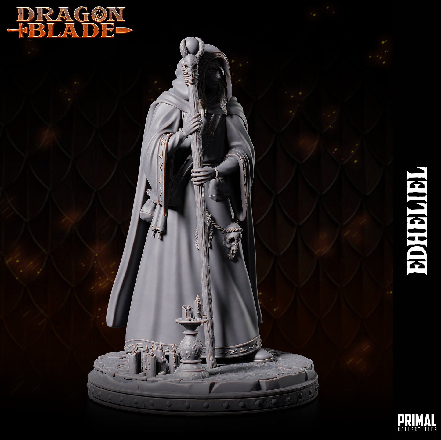 Edheliel Wizard | Tabletop Scale | TTRPG D&D Miniature | Primal Collectibles