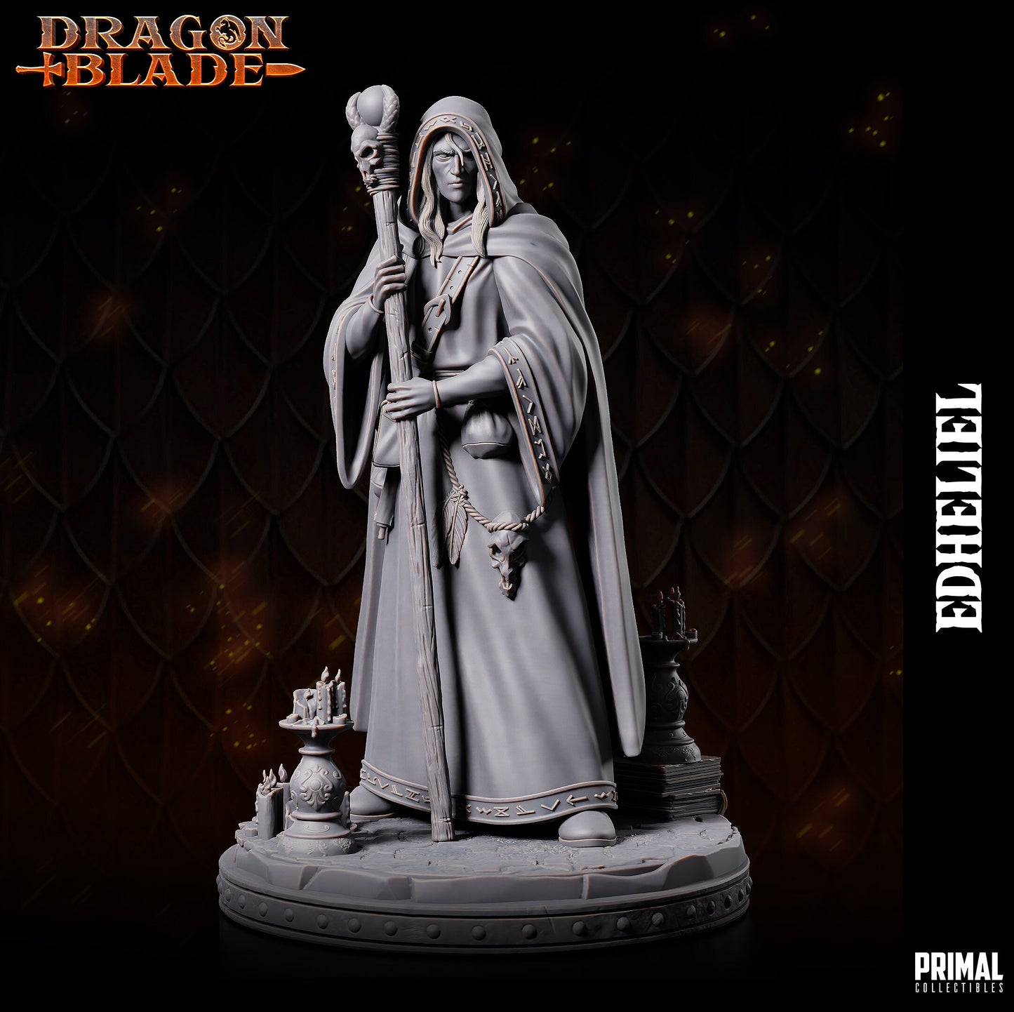 Edheliel Wizard | Tabletop Scale | TTRPG D&D Miniature | Primal Collectibles