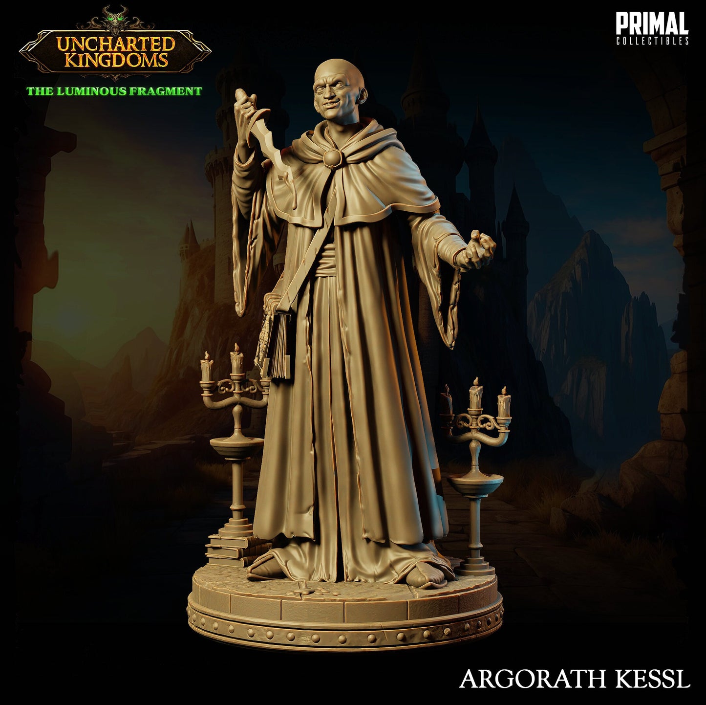 Evil Wizard Argorath | Tabletop Scale | TTRPG D&D Miniature | Primal Collectibles