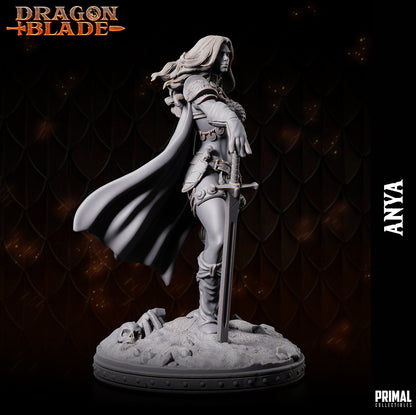 Female Barbarian Anya | Dragonblade | TTRPG D&D Miniature | Primal Collectibles