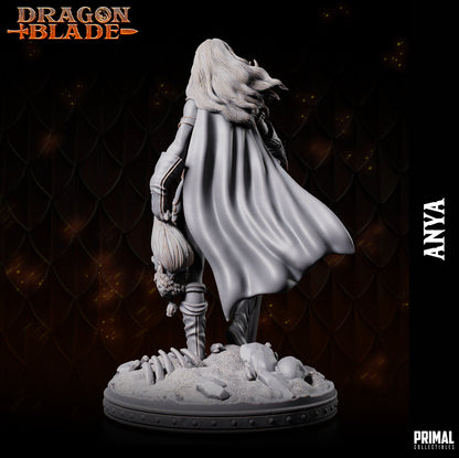 Female Barbarian Anya | Dragonblade | TTRPG D&D Miniature | Primal Collectibles
