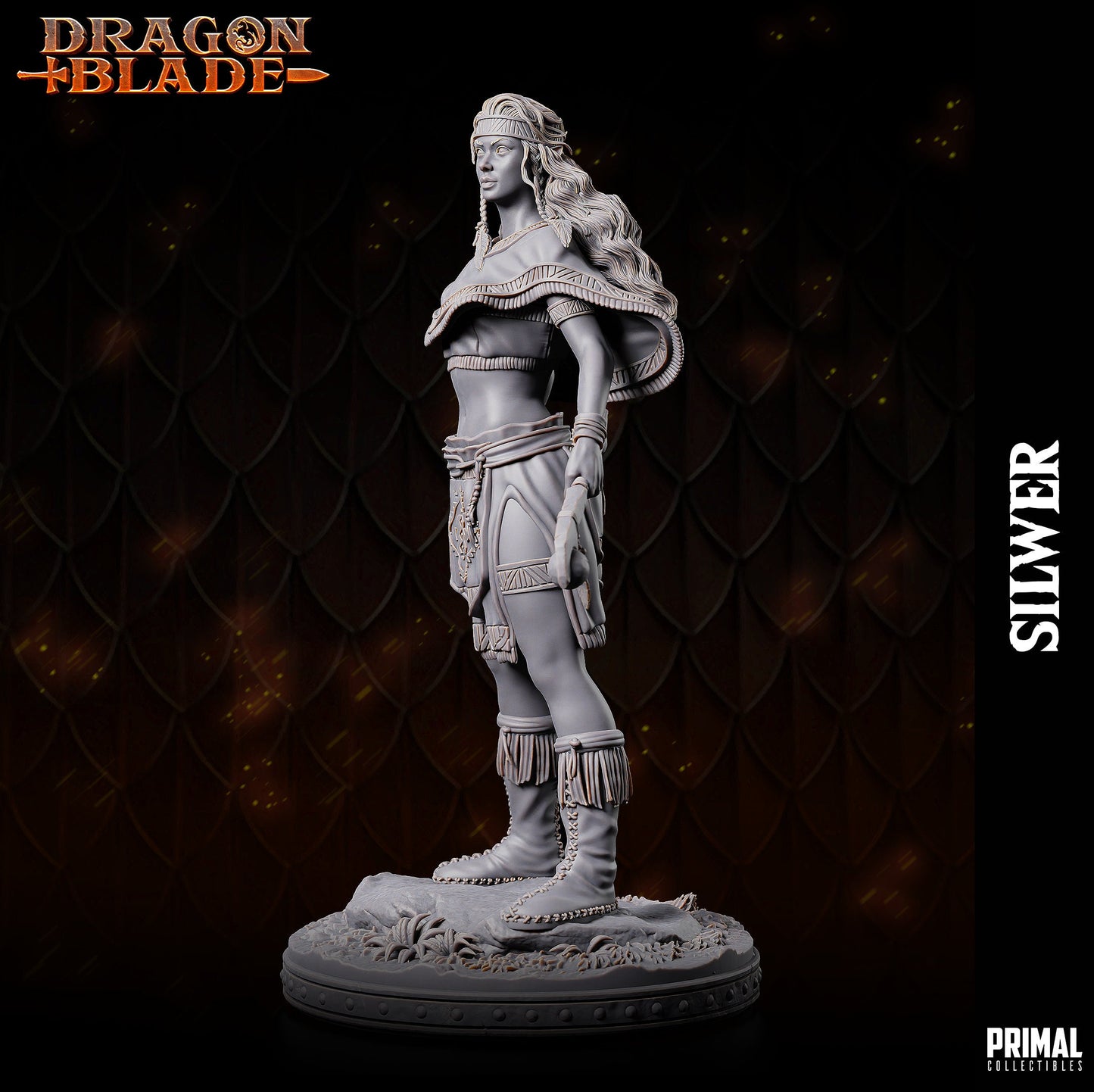 Female Elf Silwer | Tabletop Scale | TTRPG D&D Miniature | Primal Collectibles