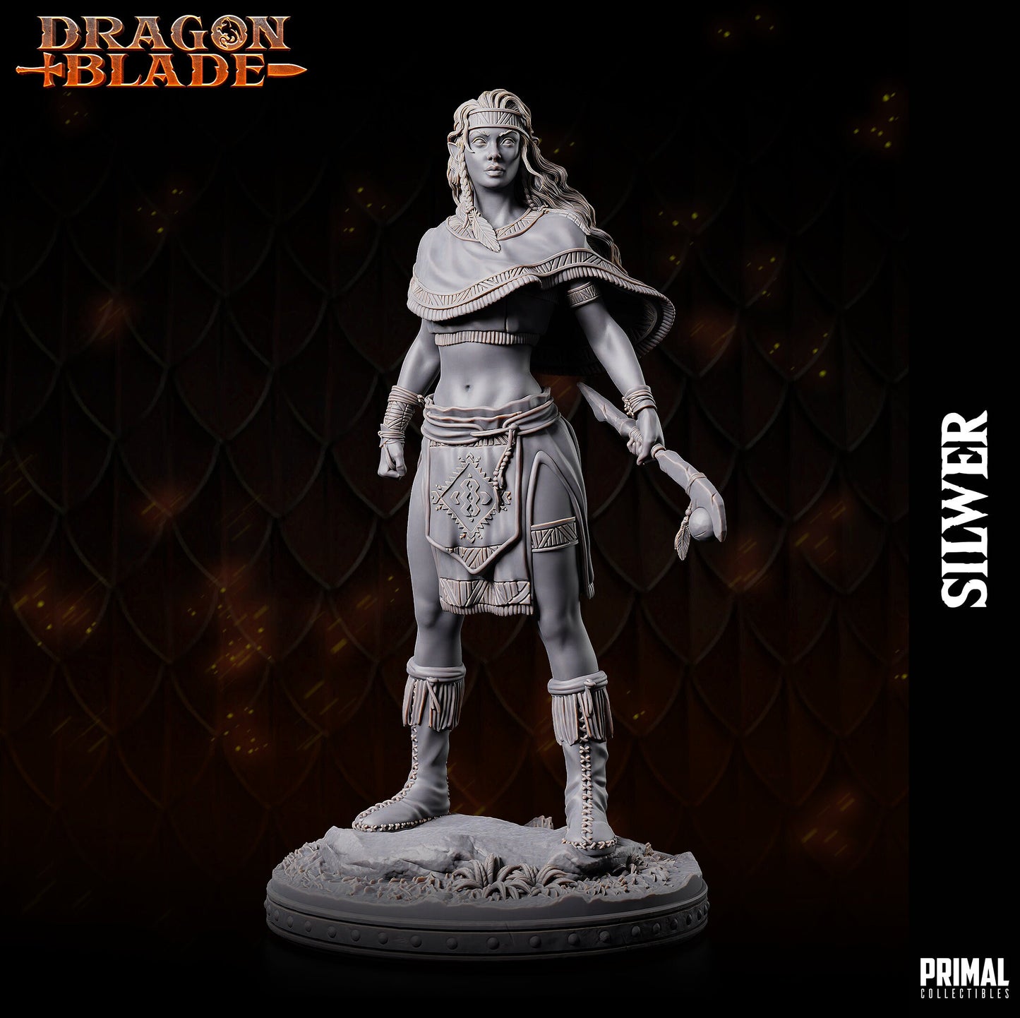 Female Elf Silwer | Tabletop Scale | TTRPG D&D Miniature | Primal Collectibles
