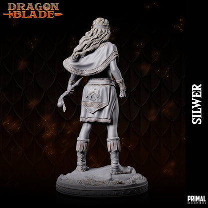 Female Elf Silwer | Dragonblade | TTRPG D&D Miniature | Primal Collectibles