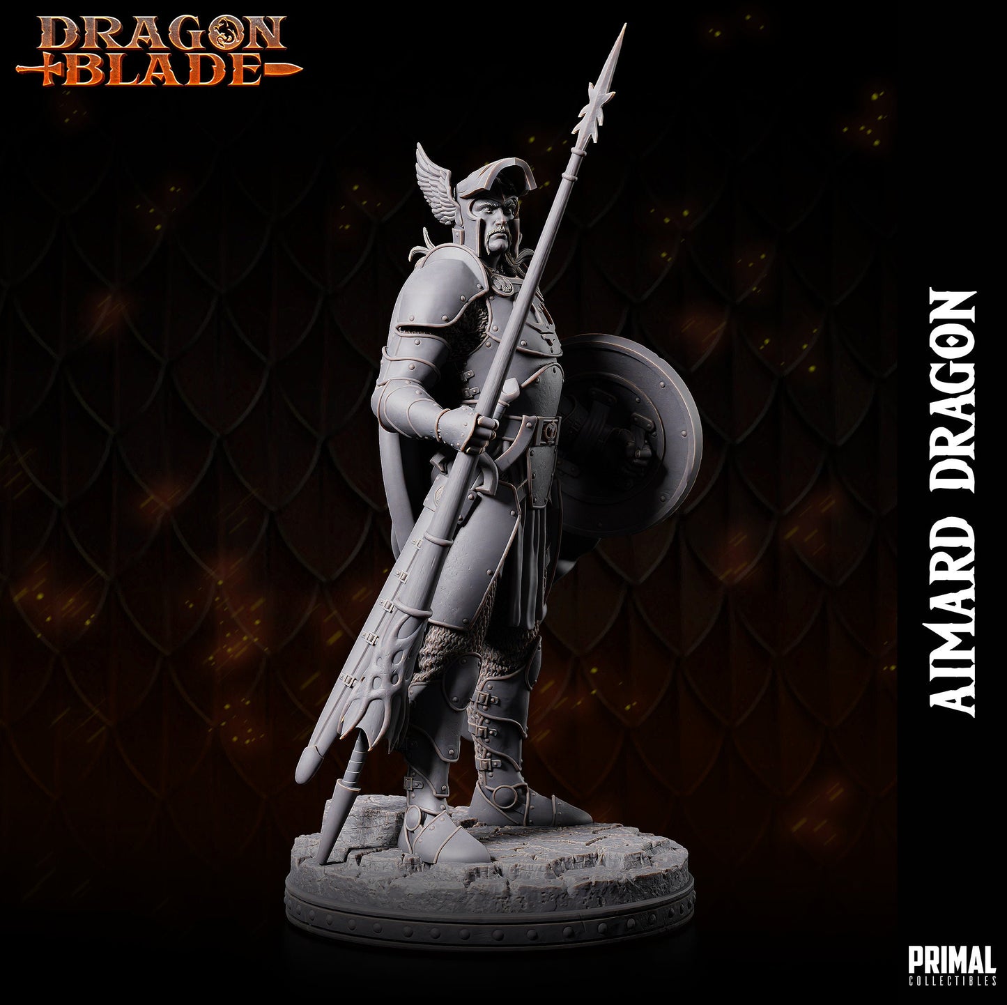 Fighter Aimard | Tabletop Scale | TTRPG D&D Miniature | Primal Collectibles