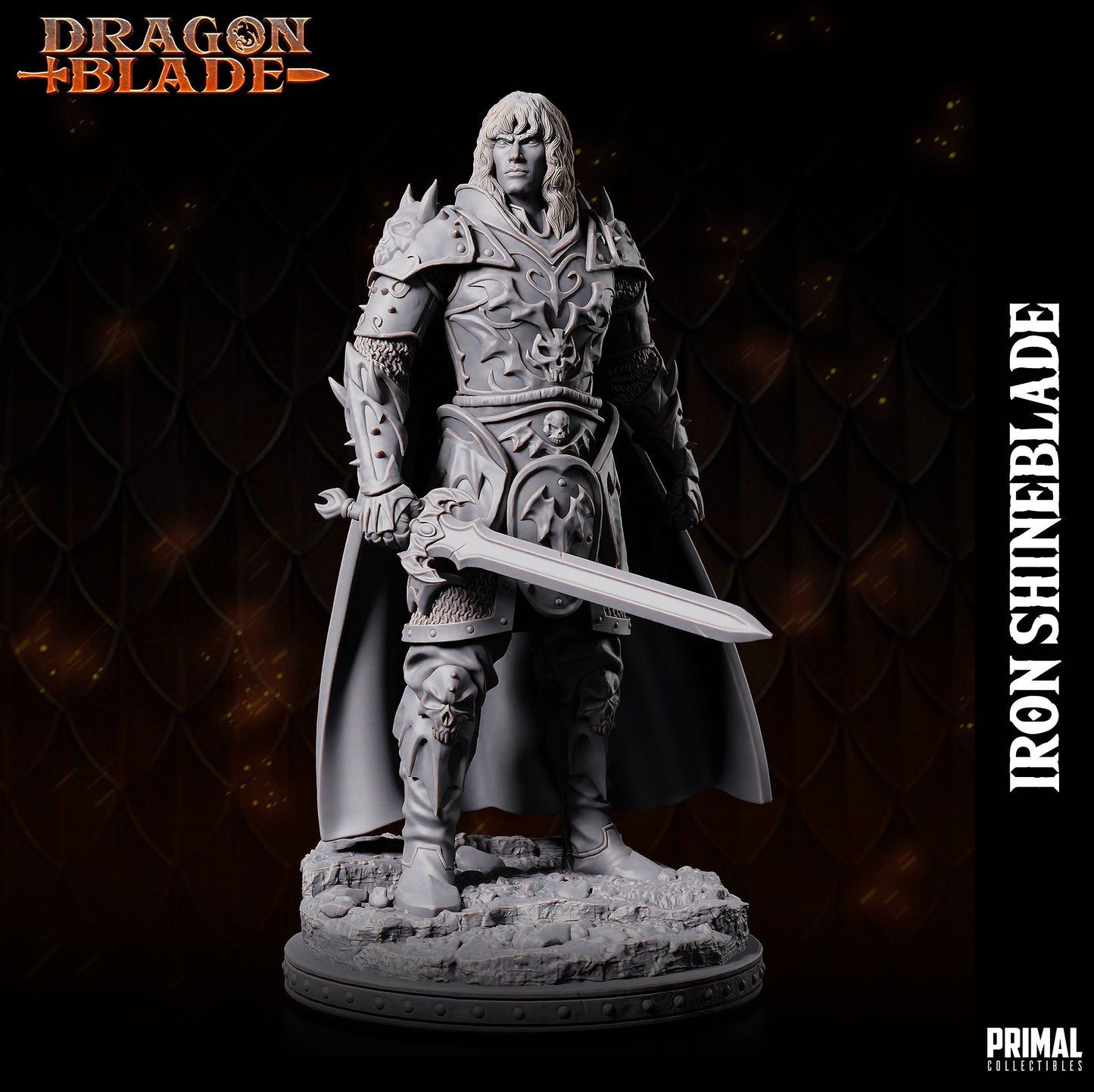 Fighter Iron Shineblade | Tabletop Scale | TTRPG D&D Miniature | Primal Collectibles