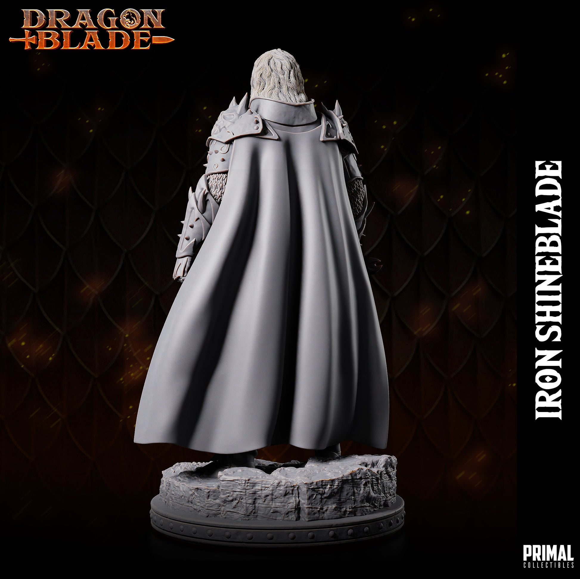 Fighter Iron Shineblade | Tabletop Scale | TTRPG D&D Miniature | Primal Collectibles