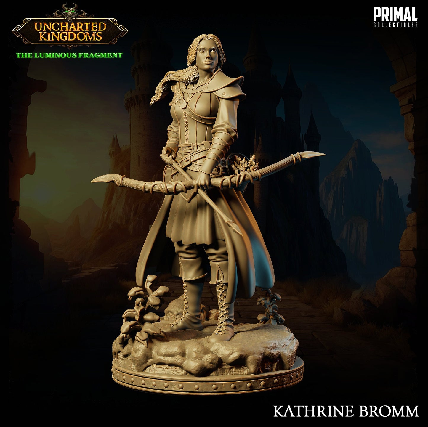 Fighter Katherine Bromm | Tabletop Scale | TTRPG D&D Miniature | Primal Collectibles