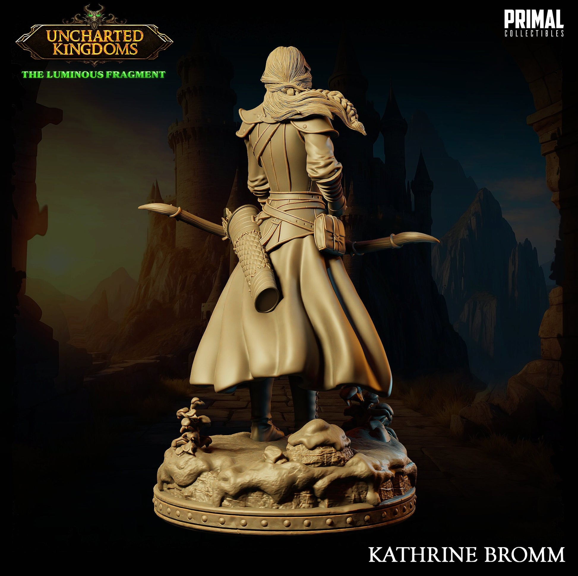 Fighter Katherine Bromm | Tabletop Scale | TTRPG D&D Miniature | Primal Collectibles
