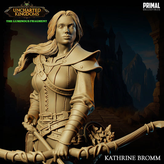 Fighter Katherine Bromm | Tabletop Scale | TTRPG D&D Miniature | Primal Collectibles