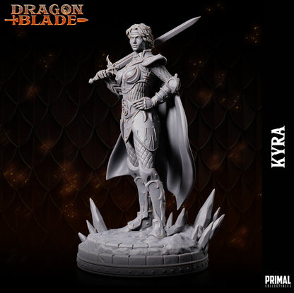 Fighter Kyra | Dragonblade | TTRPG D&D Miniature | Primal Collectibles