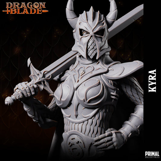 Fighter Kyra | Tabletop Scale | TTRPG D&D Miniature | Primal Collectibles