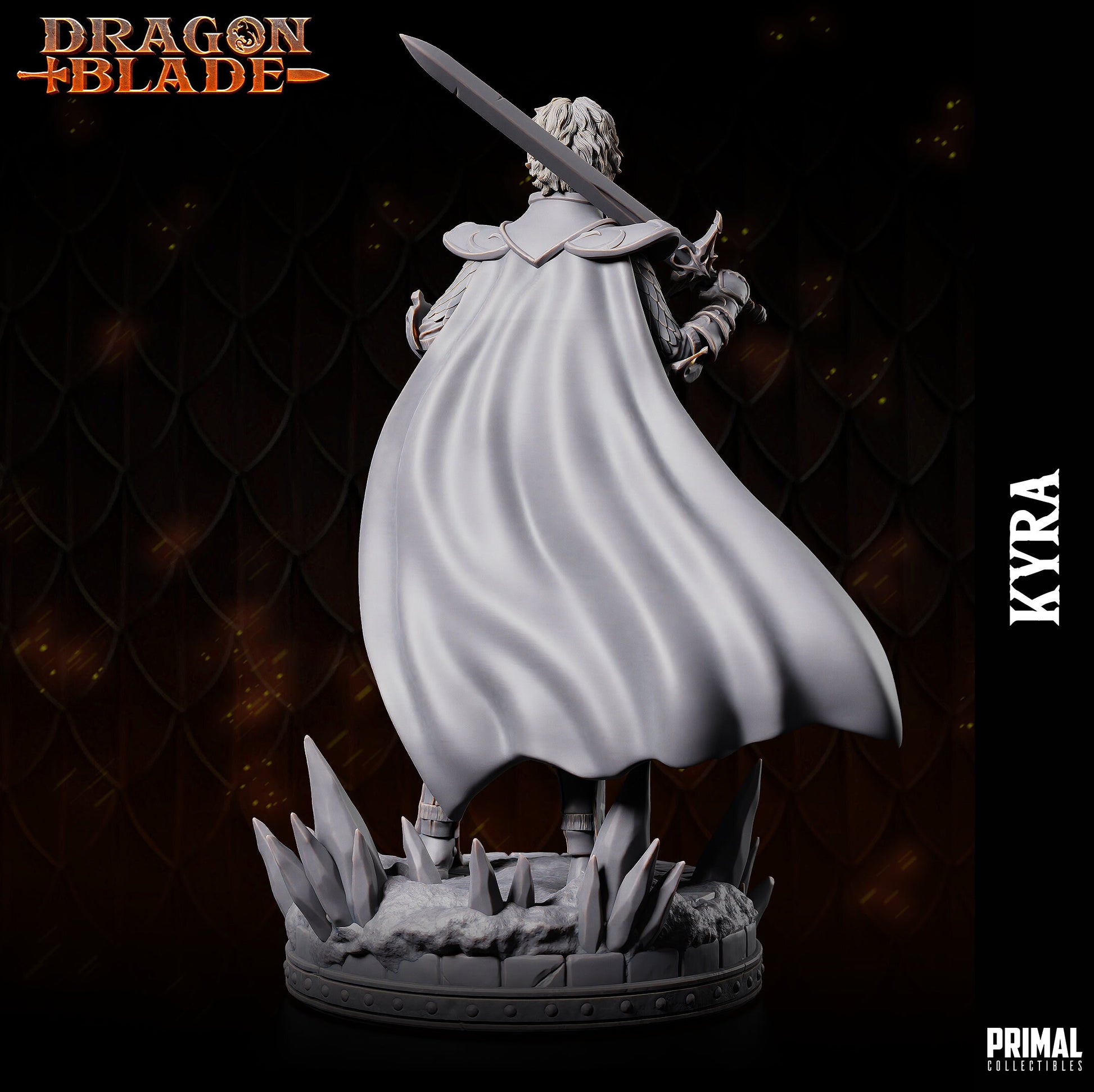 Fighter Kyra | Tabletop Scale | TTRPG D&D Miniature | Primal Collectibles