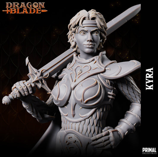 Fighter Kyra | Tabletop Scale | TTRPG D&D Miniature | Primal Collectibles