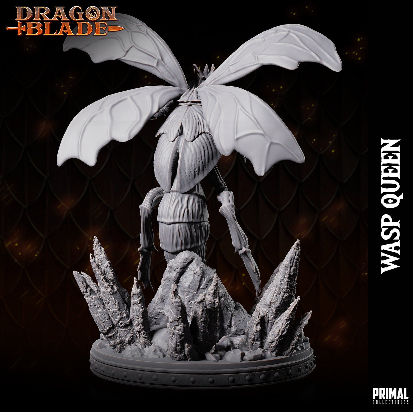 Giant Wasp | Tabletop Scale | TTRPG D&D Miniature | Primal Collectibles