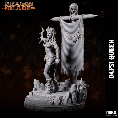Goblin Queen Dafsi | Dragonblade | TTRPG D&D Miniature | Primal Collectibles