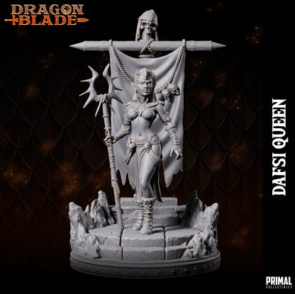 Goblin Queen Dafsi | Dragonblade | TTRPG D&D Miniature | Primal Collectibles
