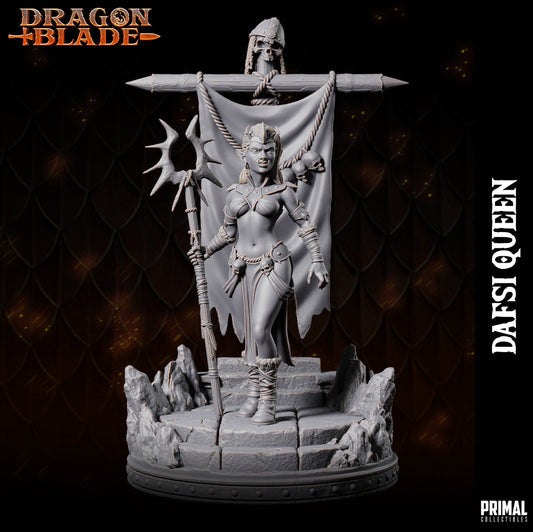 Goblin Queen Dafsi | Tabletop Scale | TTRPG D&D Miniature | Primal Collectibles