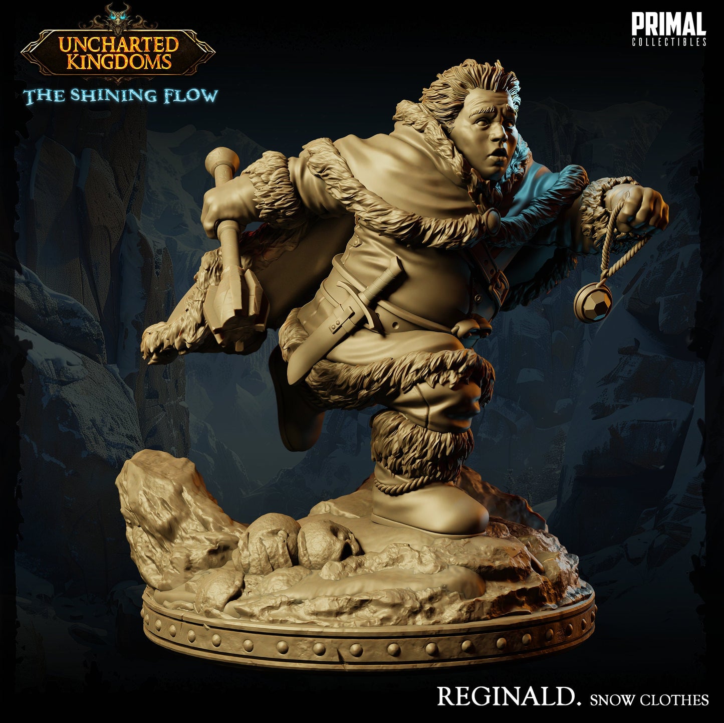 Halfling Rogue Reginald Snow Clothes | Tabletop Scale | TTRPG D&D Miniature | Primal Collectibles