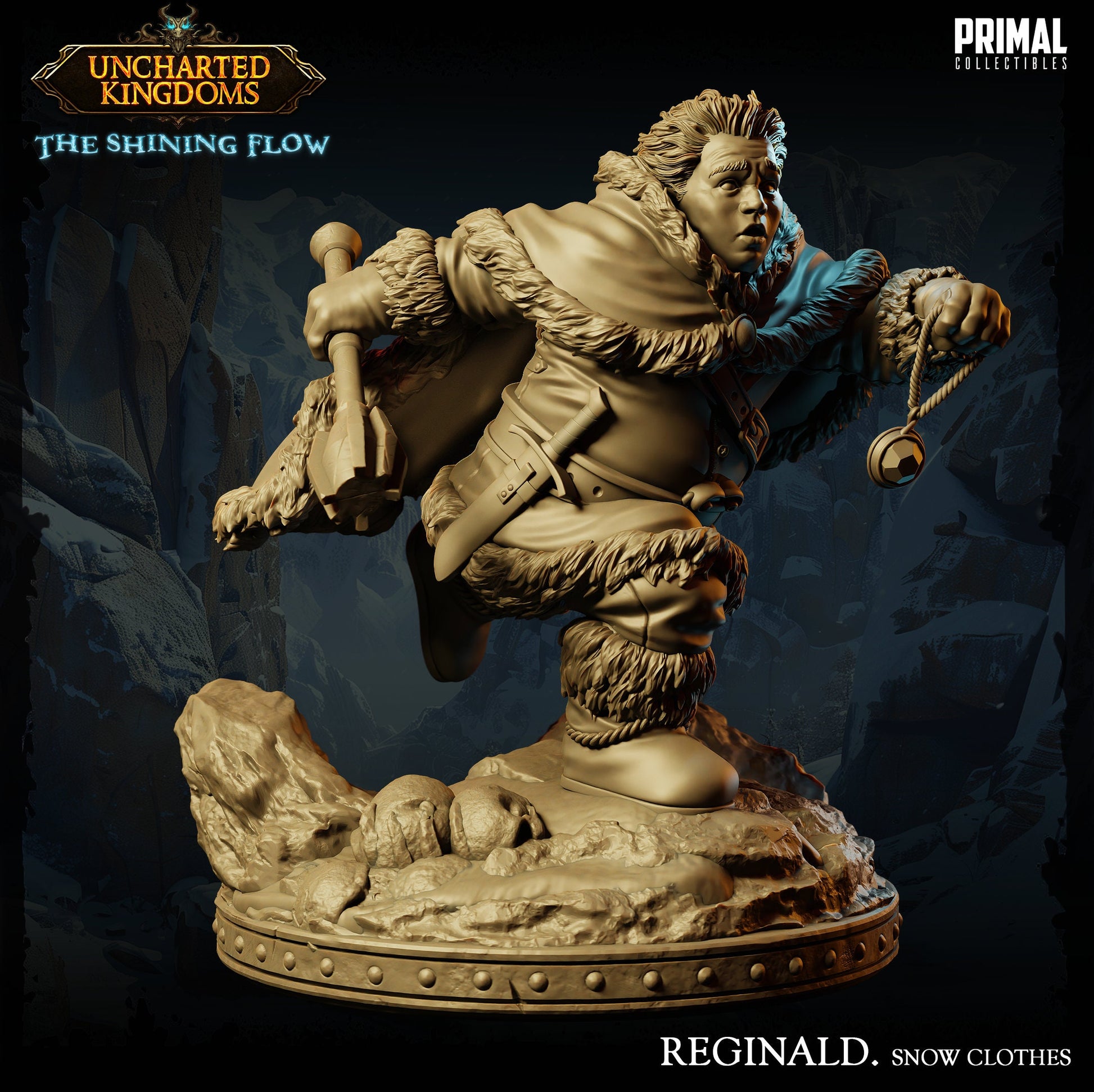 Halfling Rogue Reginald Snow Clothes | Tabletop Scale | TTRPG D&D Miniature | Primal Collectibles