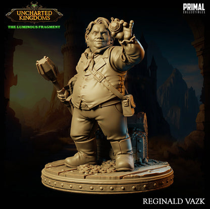 Halfling Rogue Reginald Vazk | Uncharted Kingdoms | TTRPG D&D Miniature | Primal Collectibles