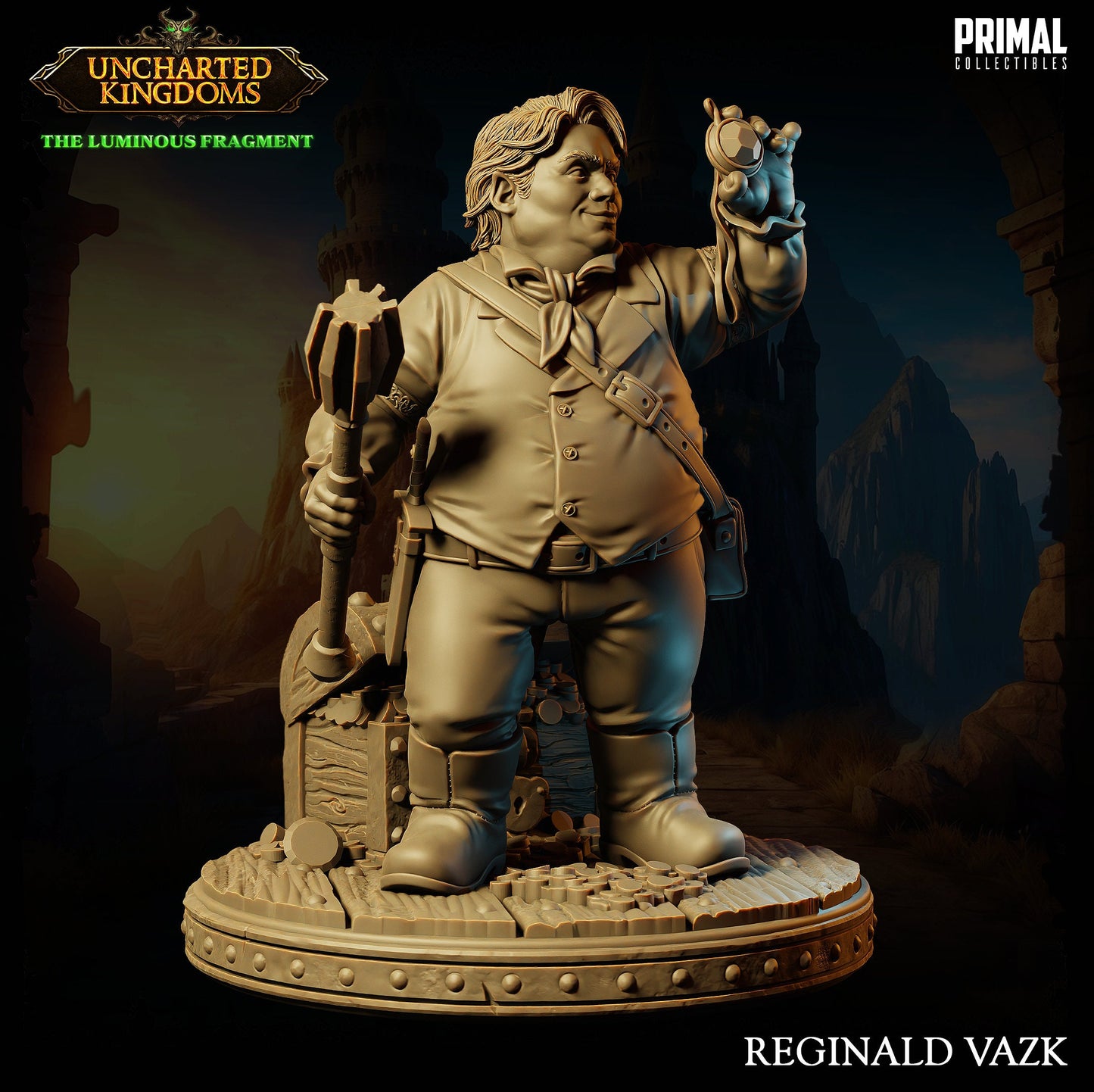 Halfling Rogue Reginald Vazk | Tabletop Scale | TTRPG D&D Miniature | Primal Collectibles