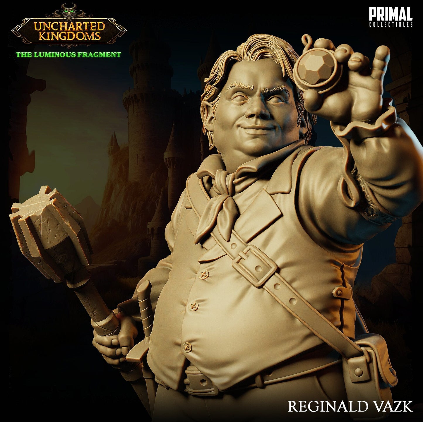 Halfling Rogue Reginald Vazk | Tabletop Scale | TTRPG D&D Miniature | Primal Collectibles