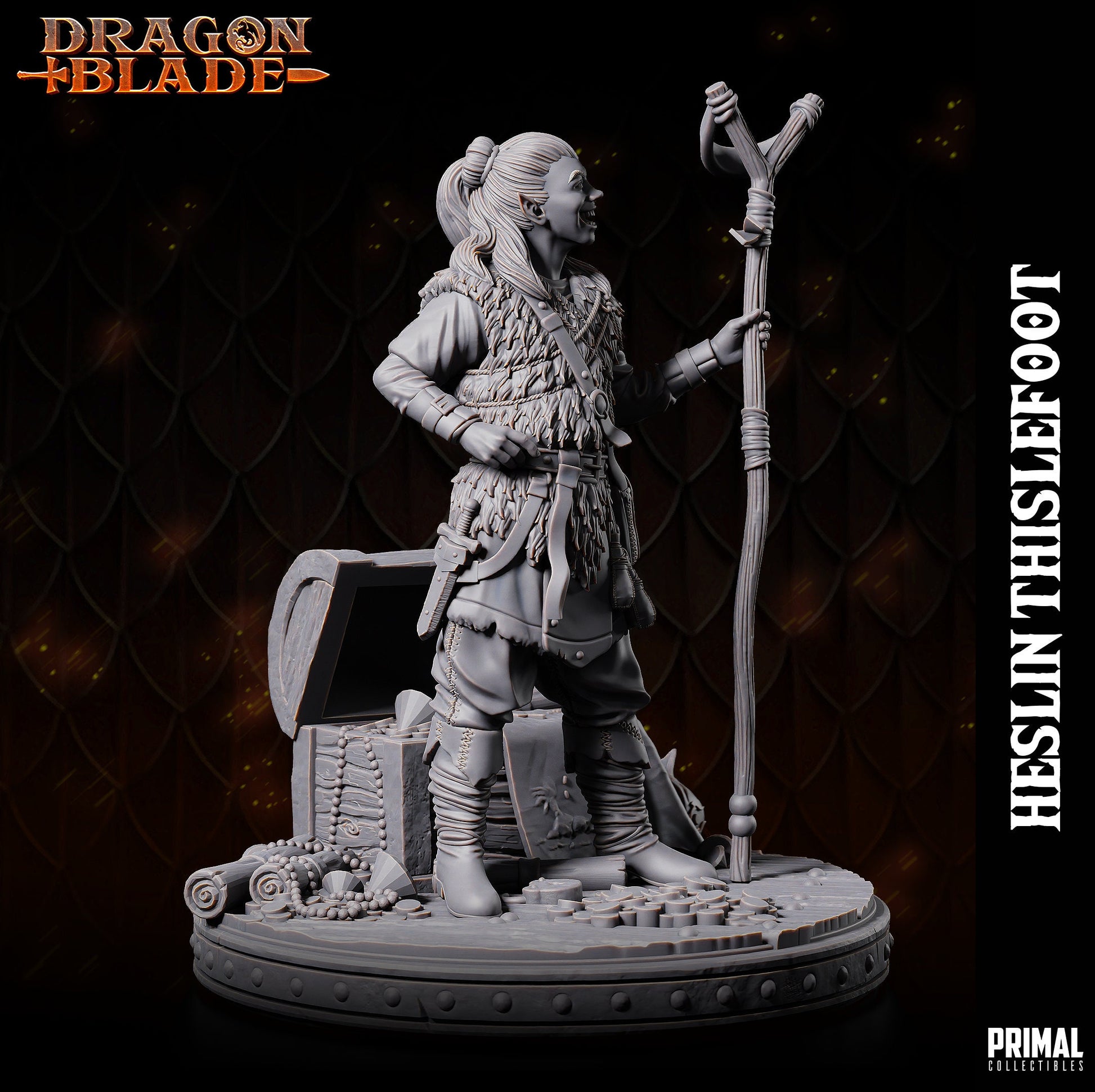 Heslin Thistlefoot | Tabletop Scale | TTRPG D&D Miniature | Primal Collectibles