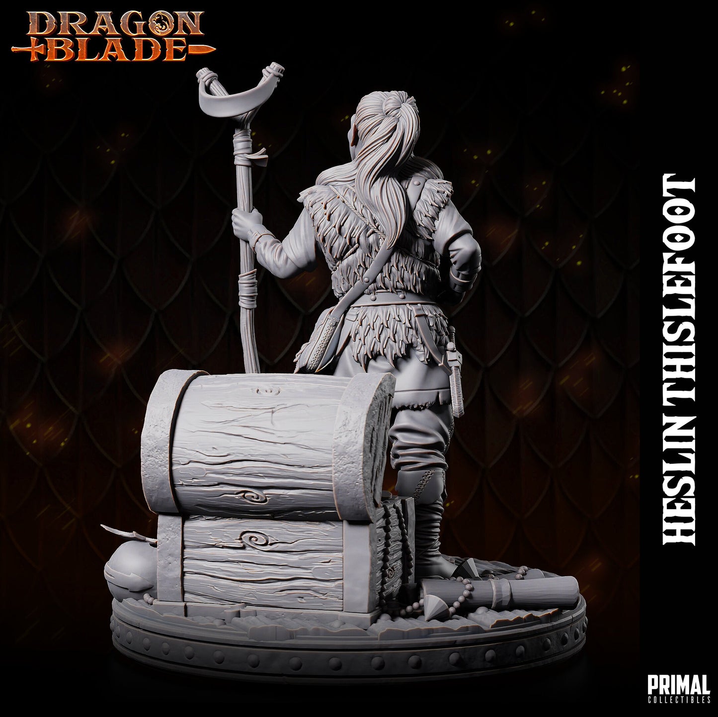 Heslin Thistlefoot | Tabletop Scale | TTRPG D&D Miniature | Primal Collectibles