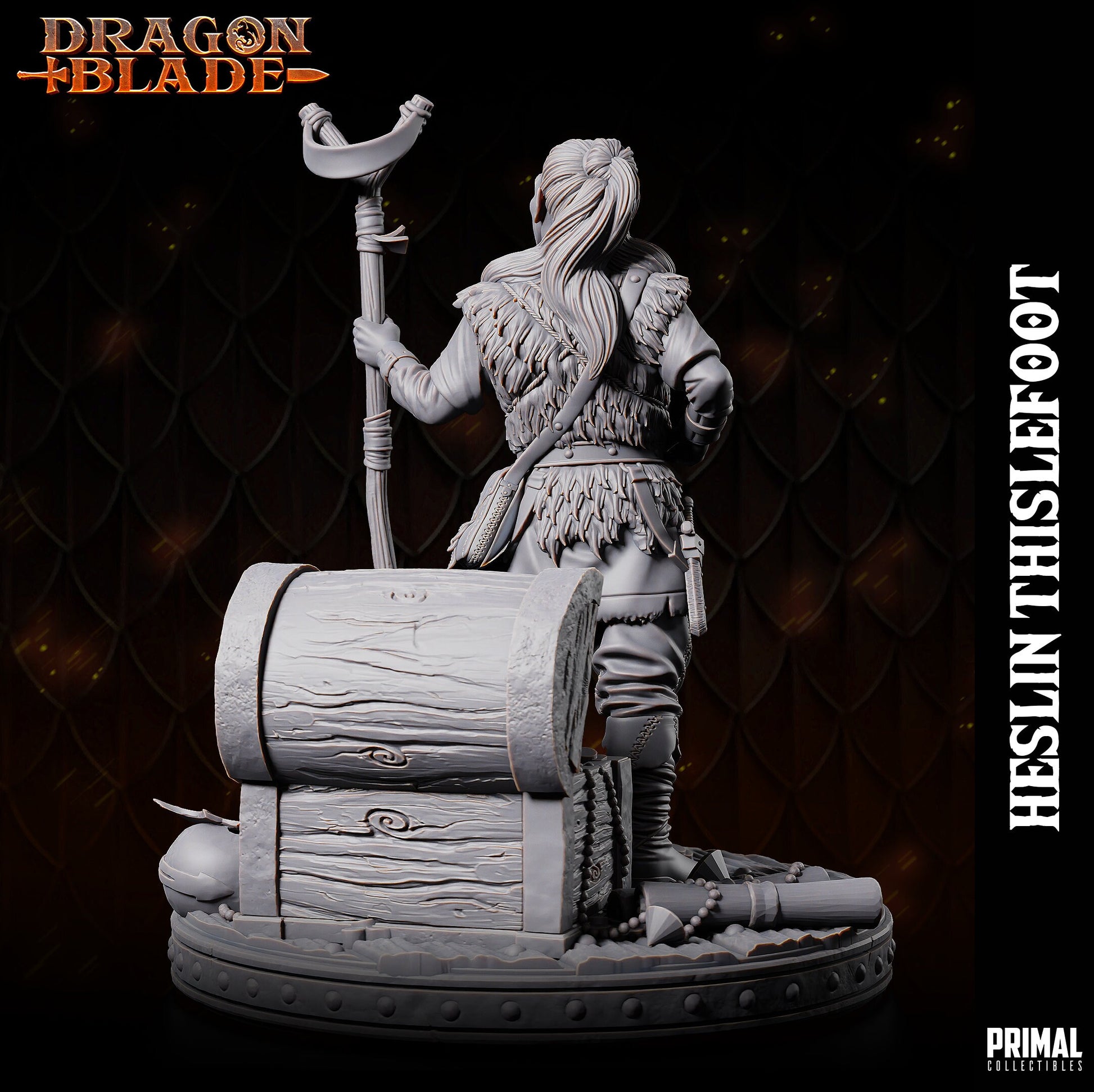 Heslin Thistlefoot | Tabletop Scale | TTRPG D&D Miniature | Primal Collectibles
