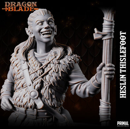 Heslin Thistlefoot | Dragonblade | TTRPG D&D Miniature | Primal Collectibles