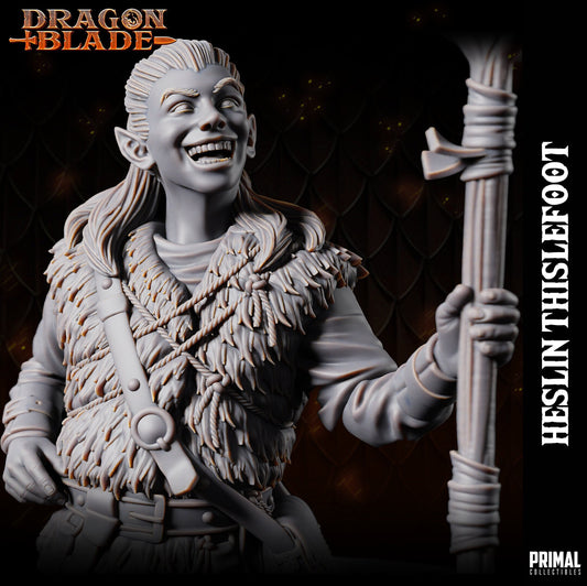 Heslin Thistlefoot | Tabletop Scale | TTRPG D&D Miniature | Primal Collectibles