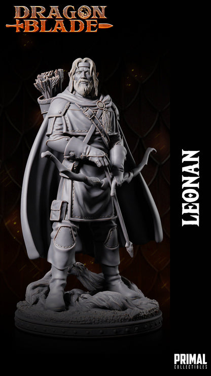 Leonan Half Elf | Dragonblade | TTRPG D&D Miniature | Primal Collectibles